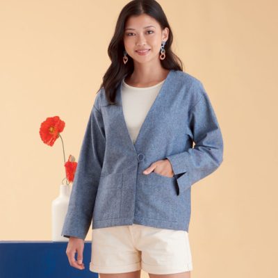 Mønster S9468-H5  Simplicity Dame uforet Jakke str. 32-40 - Bilde 4