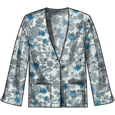 Mønster S9468-H5  Simplicity Dame uforet Jakke str. 32-40 - Bilde 9