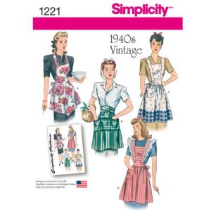 Mønster 1221-A (KS) Simplicity Dame vintage forklær