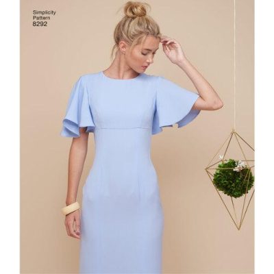Mønster 8292-H5 Simplicity dame kjole Petite - Bilde 5